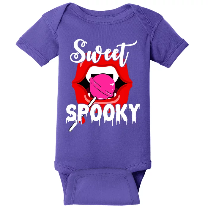 Sweet Spooky Vampire Lips Halloween Baby Bodysuit