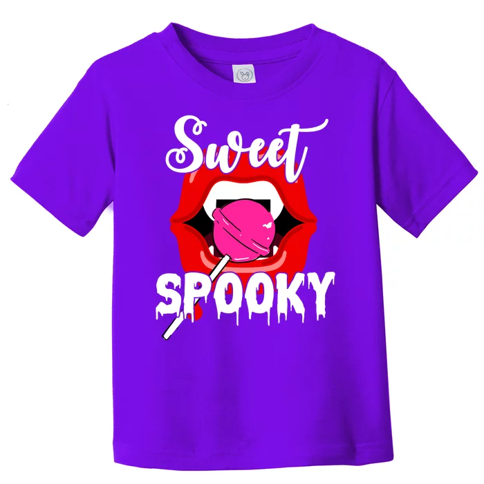 Sweet Spooky Vampire Lips Halloween Toddler T-Shirt