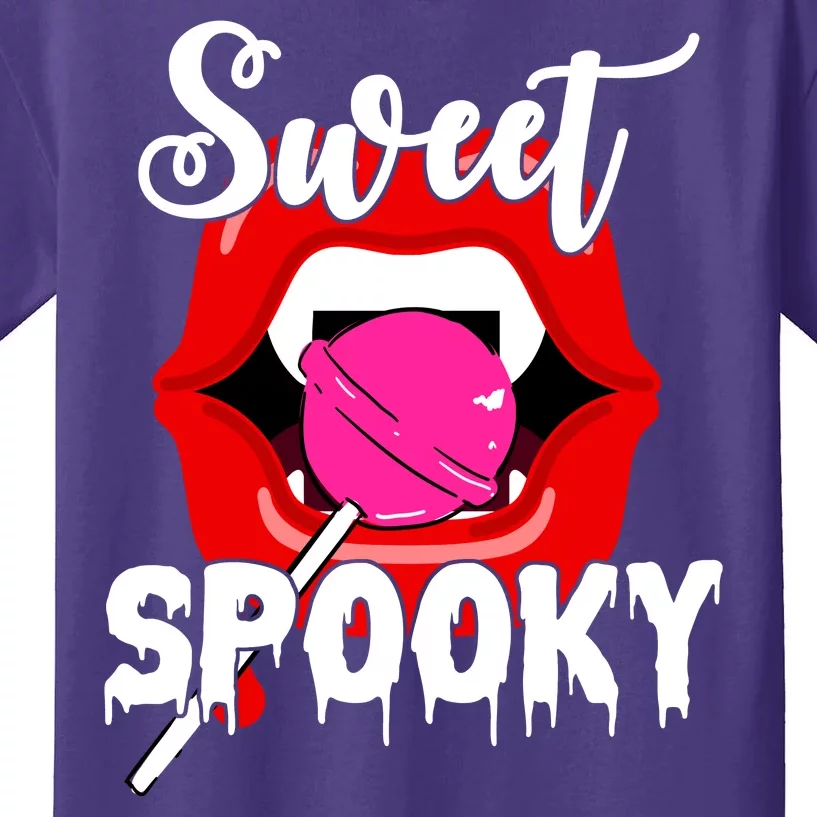 Sweet Spooky Vampire Lips Halloween Kids T-Shirt