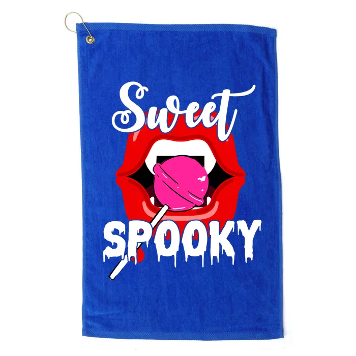 Sweet Spooky Vampire Lips Halloween Platinum Collection Golf Towel