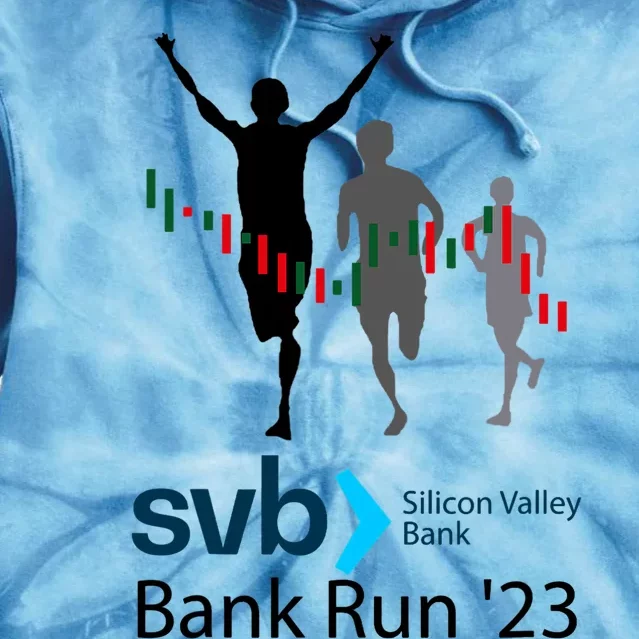 Svb Silicon Valley Bank Run ′23 Tie Dye Hoodie