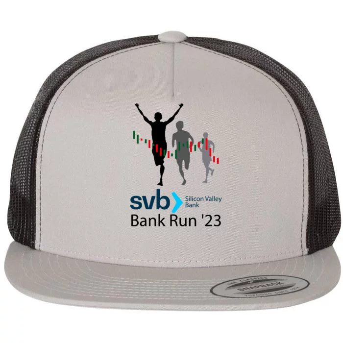 Svb Silicon Valley Bank Run ′23 Flat Bill Trucker Hat