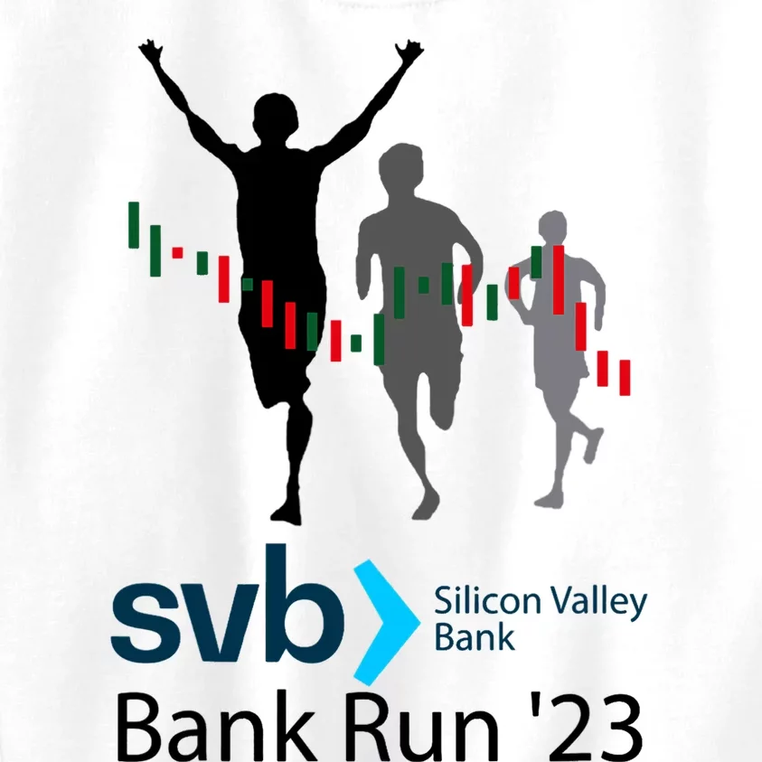 Svb Silicon Valley Bank Run ′23 Kids Sweatshirt