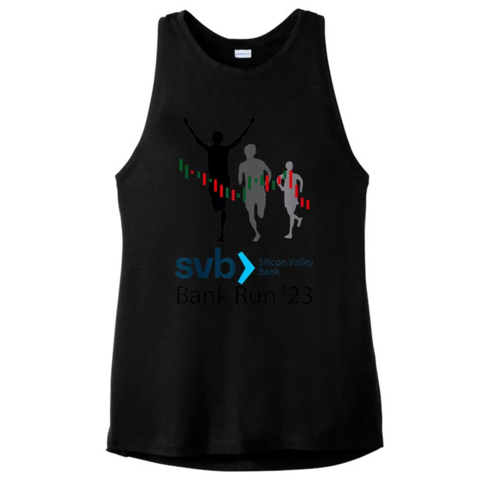 Svb Silicon Valley Bank Run ′23 Ladies Tri-Blend Wicking Tank