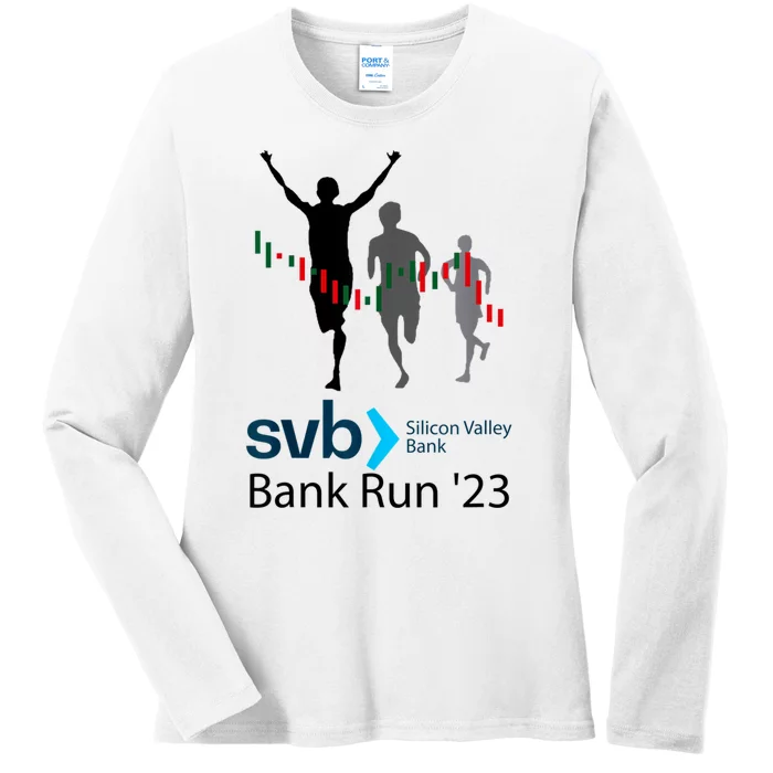 Svb Silicon Valley Bank Run ′23 Ladies Long Sleeve Shirt