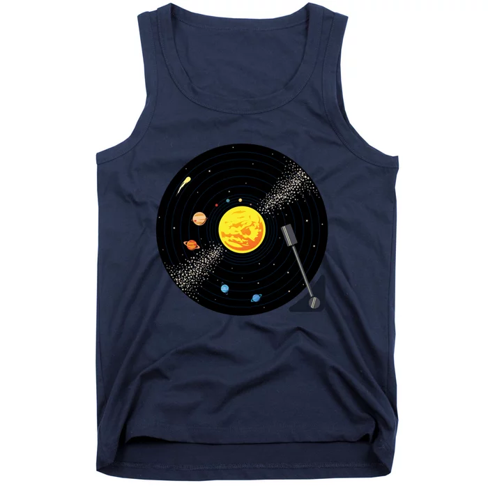 Solar System Vinyl Record Active Tank Top