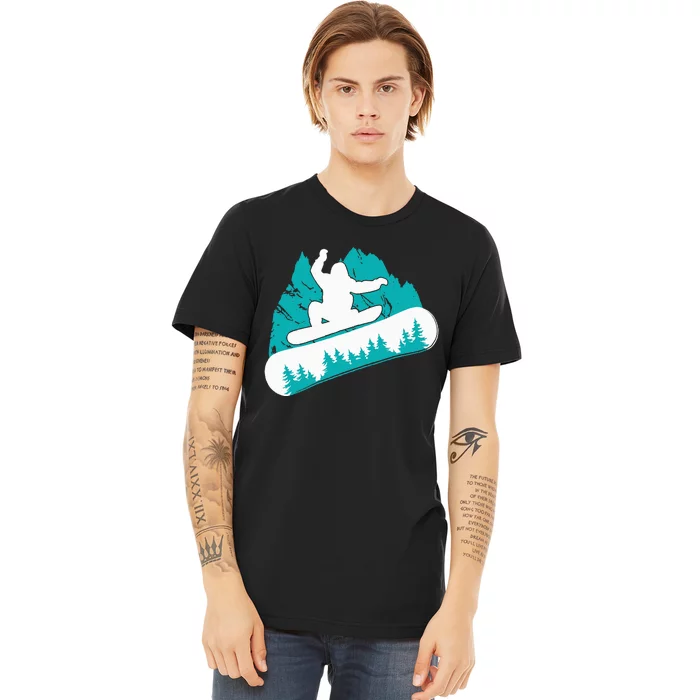 Snowboarding Snowboarder Vintage Winter Sports Holiday Premium T-Shirt