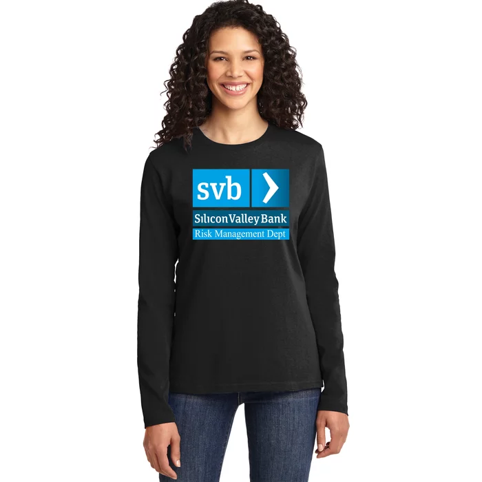 Svb Silicon Valley Bank Risk Management Dept Ladies Long Sleeve Shirt