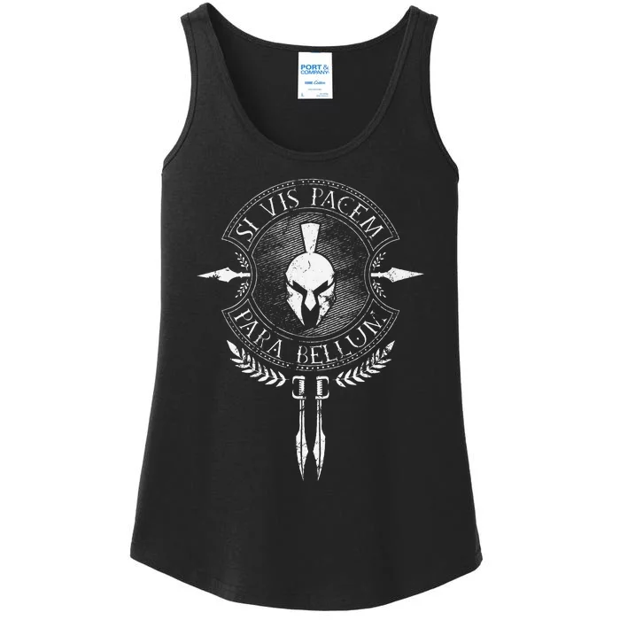 Sparta Si Vis Pacem Para Bellum Ladies Essential Tank