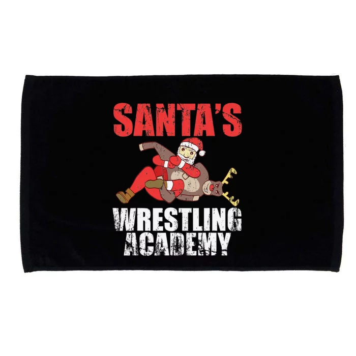 Santa Sport Wrestling Ring Fight Choke Tap Design Microfiber Hand Towel