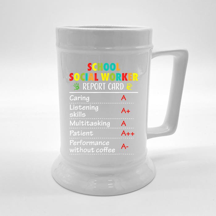 School Social Worker Funny Gift Gift Front & Back Beer Stein