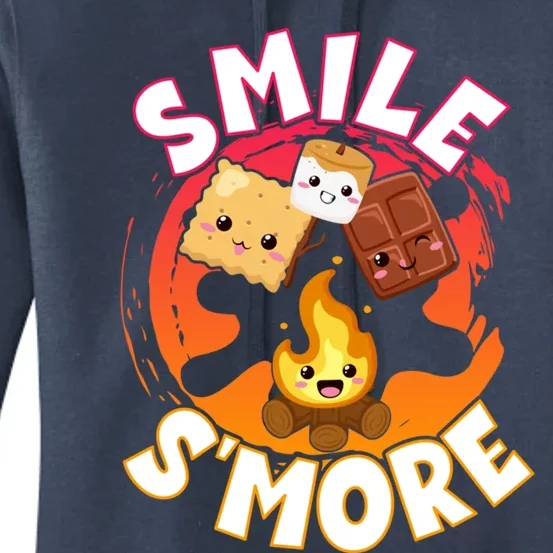 Smile S'more Weekend Clamping Great Gift Women's Pullover Hoodie