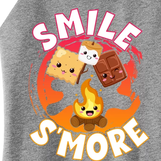 Smile S'more Weekend Clamping Great Gift Women’s Perfect Tri Rocker Tank