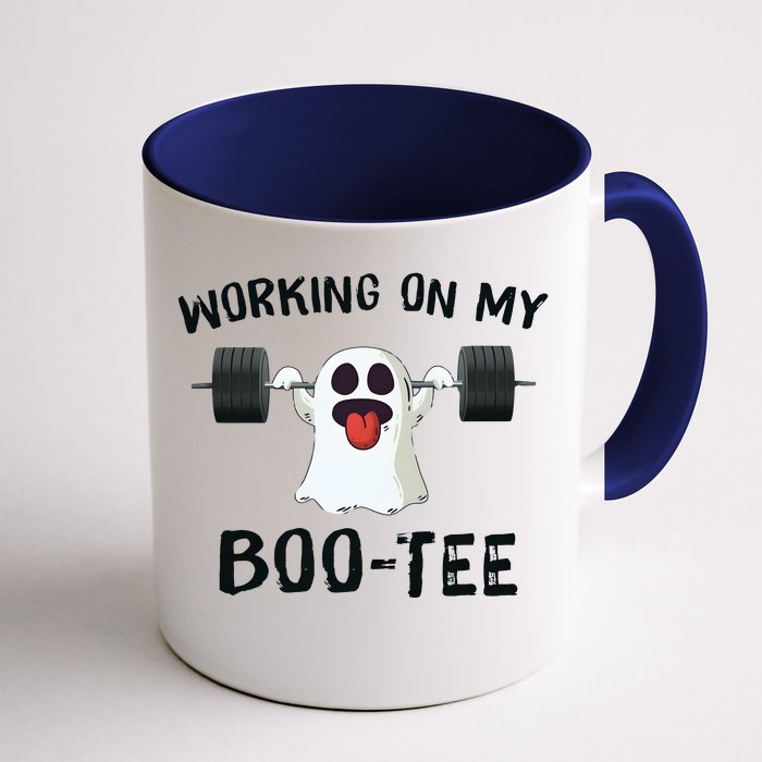 Spooky Season Working On My Boote Halloween Front & Back Coffee Mug