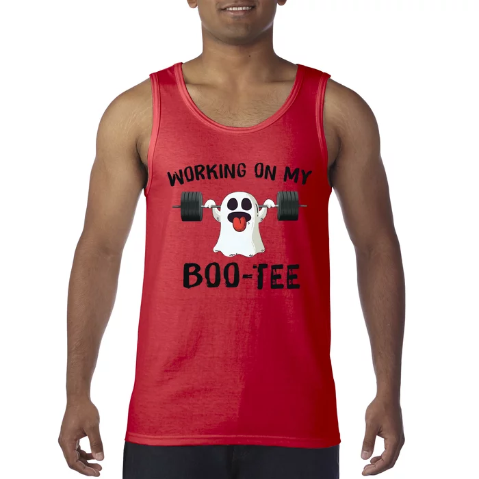 Spooky Season Working On My Boote Halloween Tank Top