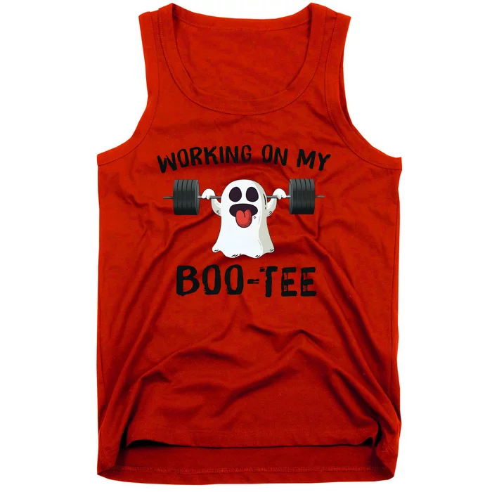 Spooky Season Working On My Boote Halloween Tank Top