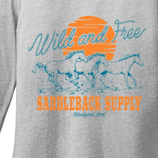 Saddleback Supply Wild And Free Womens CVC Long Sleeve Shirt