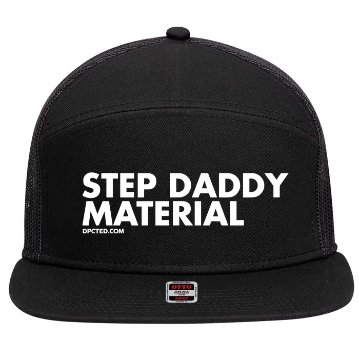 Shannon Sharpe Wearing Step Daddy Material 7 Panel Mesh Trucker Snapback Hat