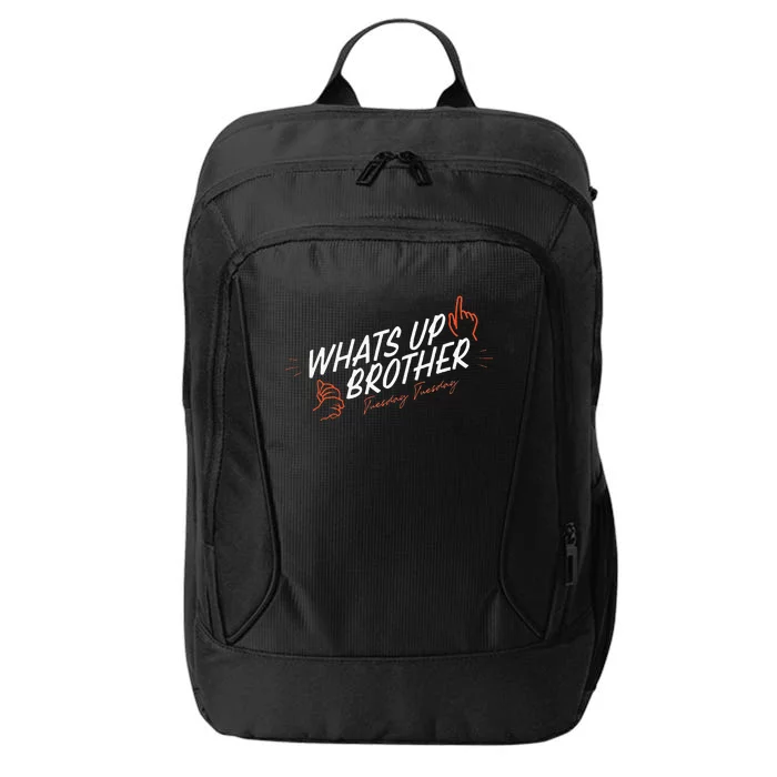 Sketch Streamer Whats Up Brother City Backpack