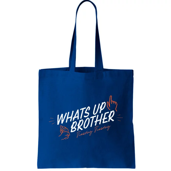 Sketch Streamer Whats Up Brother Tote Bag