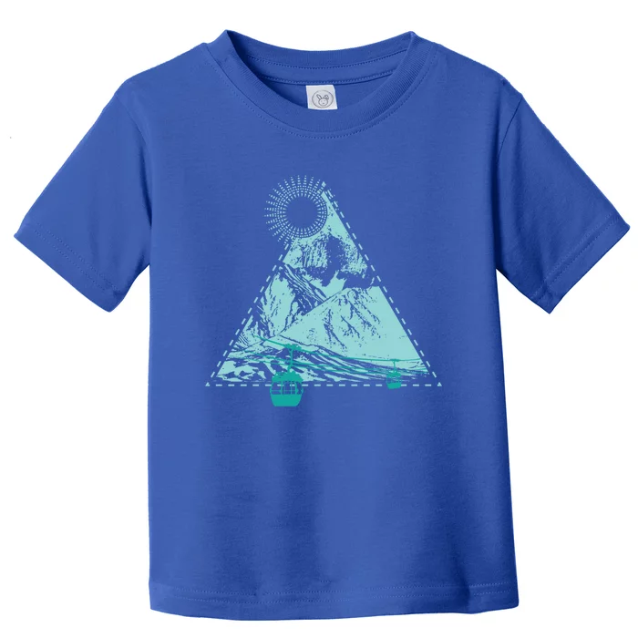 Skiing Snowboarding Winter Sport Fan Gift Toddler T-Shirt