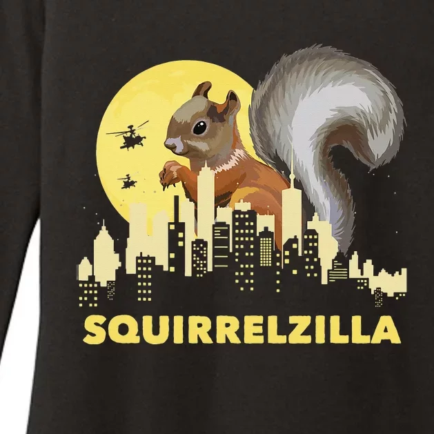 Squirrelzilla Squirrel Whisperer Squirrel Lover Animal Womens CVC Long Sleeve Shirt