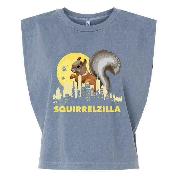 Squirrelzilla Squirrel Whisperer Squirrel Lover Animal Garment-Dyed Women's Muscle Tee