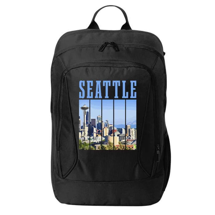 Seattle Skyline Washington Vintage Pride City Backpack