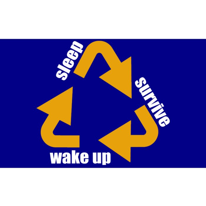 Sleep Survive Wake Up Work Teacher Life Pre School Cool Gift Bumper Sticker