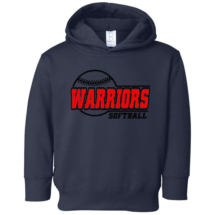 Softball Sport Warrior Softball Gift Toddler Hoodie