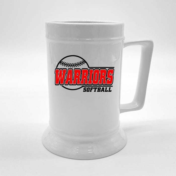 Softball Sport Warrior Softball Gift Front & Back Beer Stein