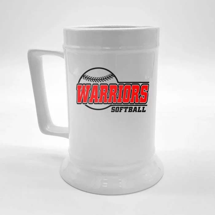 Softball Sport Warrior Softball Gift Front & Back Beer Stein