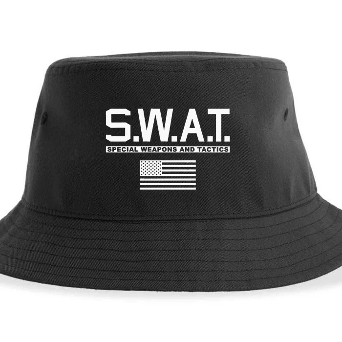 Swat Special Weapons And Tactics Police S.W.A.T Sustainable Bucket Hat