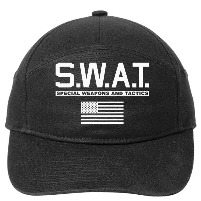 Swat Special Weapons And Tactics Police S.W.A.T 7-Panel Snapback Hat