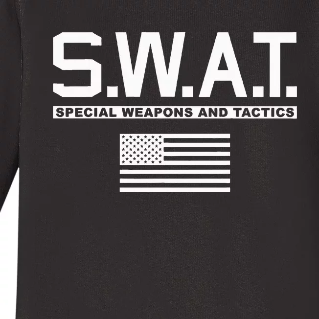 Swat Special Weapons And Tactics Police S.W.A.T Baby Long Sleeve Bodysuit