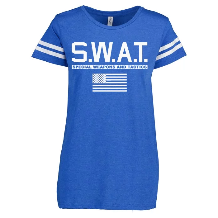 Swat Special Weapons And Tactics Police S.W.A.T Enza Ladies Jersey Football T-Shirt