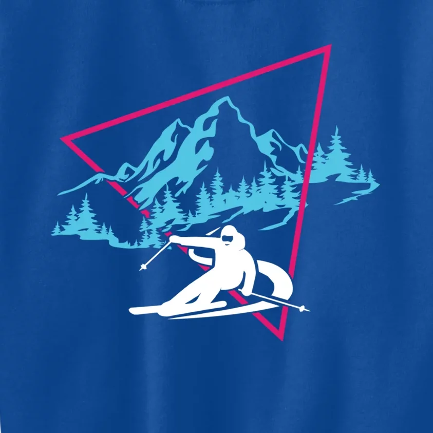 Skier Skiing Winter Sport Ski Skiers Ski Lover Gift Kids Sweatshirt