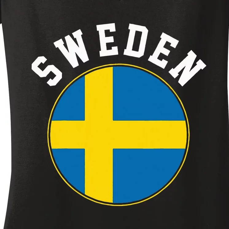 Sweden Women's V-Neck T-Shirt