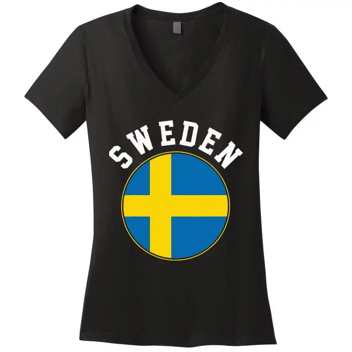 Sweden Women's V-Neck T-Shirt