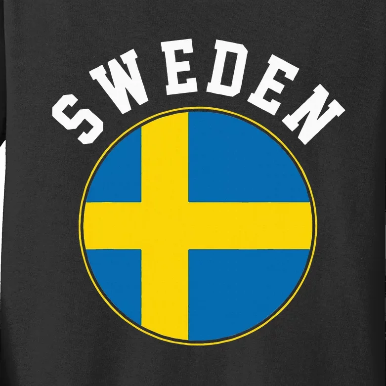 Sweden Kids Long Sleeve Shirt