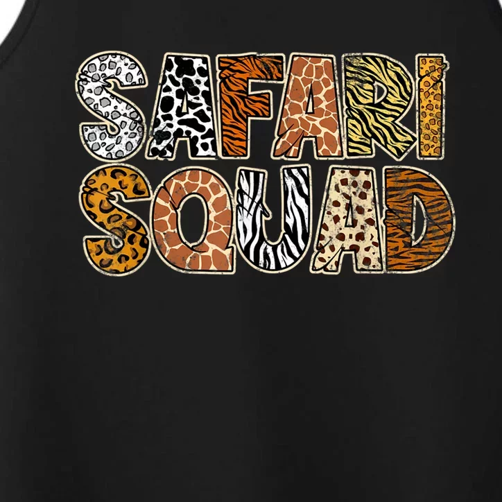 Safari Squad Wild Animals Lover Performance Tank