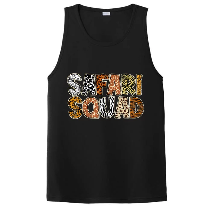 Safari Squad Wild Animals Lover Performance Tank