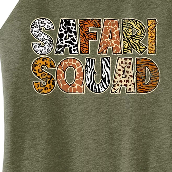 Safari Squad Wild Animals Lover Women’s Perfect Tri Rocker Tank