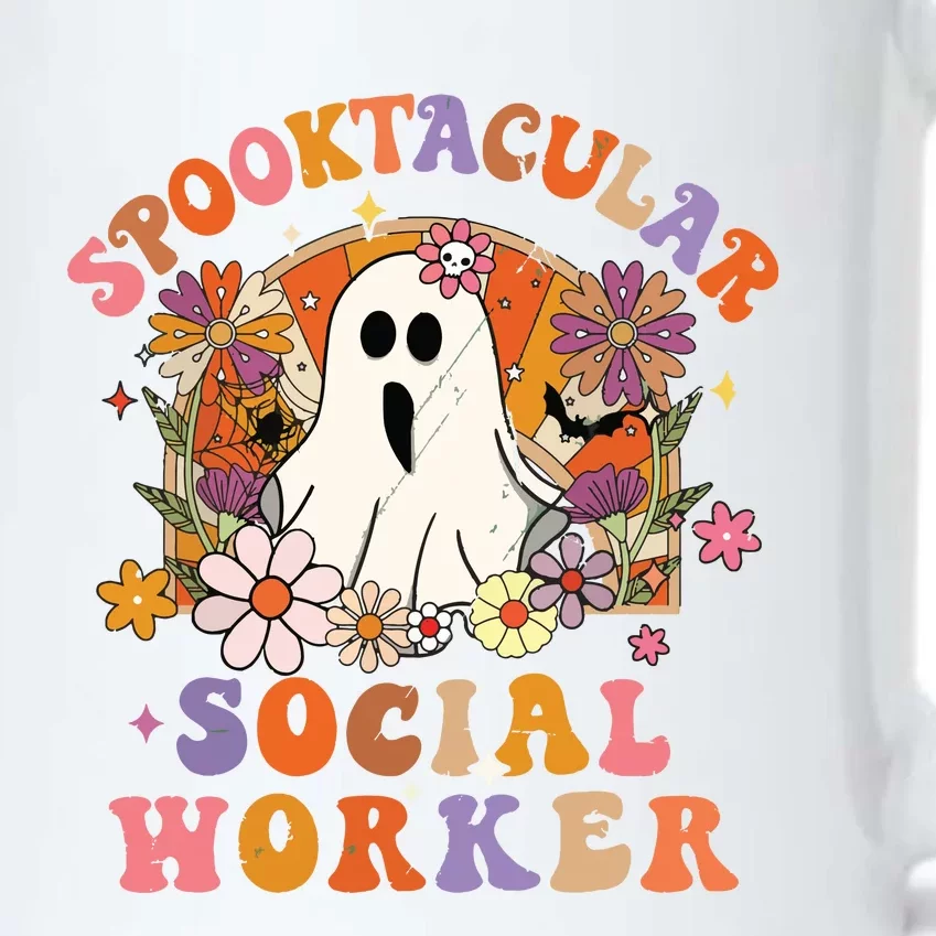 Spooktacular Social Worker Happy Halloween Spooky Matching Black Color Changing Mug