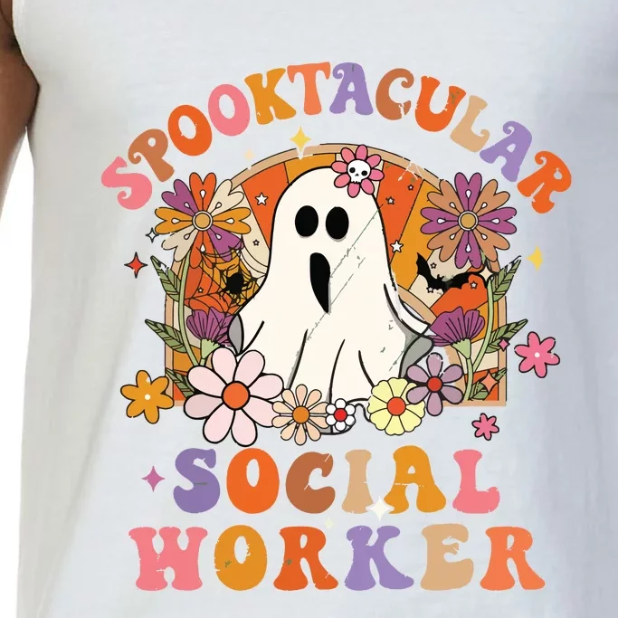 Spooktacular Social Worker Happy Halloween Spooky Matching Comfort Colors® Tank Top