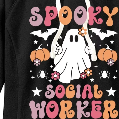 Spooky Social Worker Halloween Best Social Workers Women's Fleece Hoodie