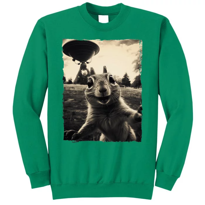 Squirrel Selfie With Ufos Squirrel Mom Funny Squirrel Lover Sweatshirt