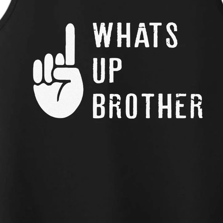 Sketch Streamer Whats Up Brother Performance Tank