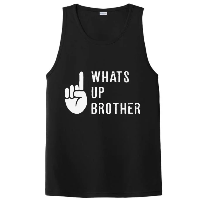 Sketch Streamer Whats Up Brother Performance Tank