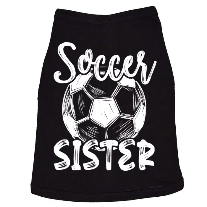 Soccer Sister Wo Family Matching Team Player Soccer Ball Doggie Tank